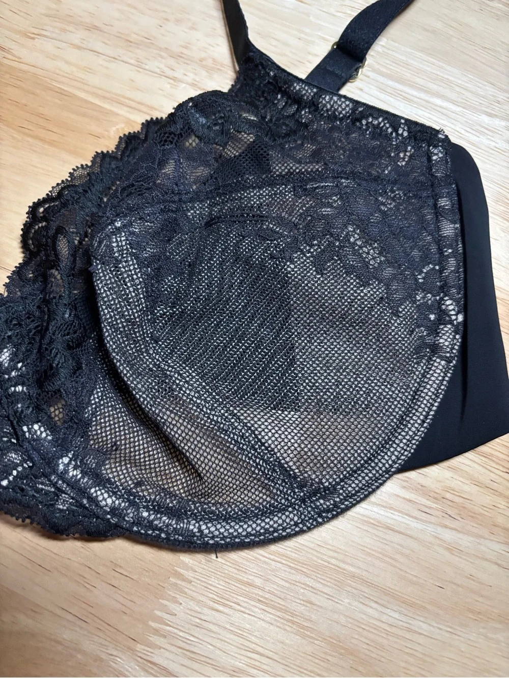 Natori 34D Feathers Refresh Unlined Underwire Bra NWOT 734331 Black Sexy